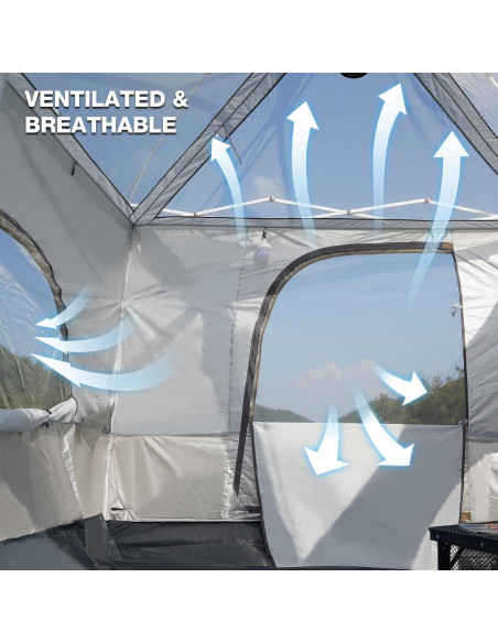 Carpa de Camping REDCAMP 6 Personas 2.9x2.9m Impermeable