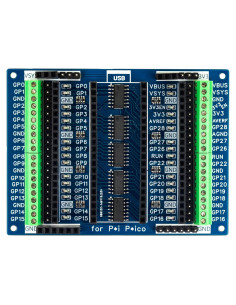 Placa de Expansión LED Risingsaplings para Raspberry Pi Pico