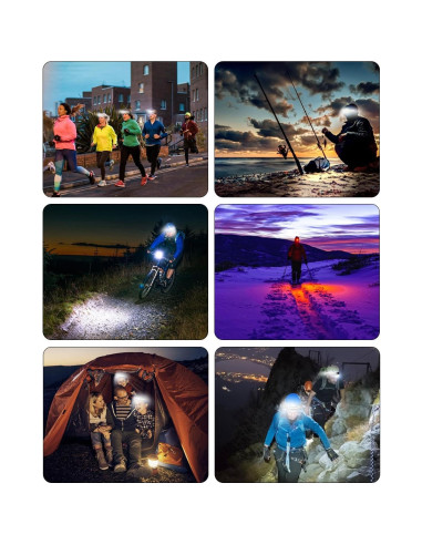 Linterna Frontal Recargable CANKROO CKHL01 350 Lúmenes IPX4