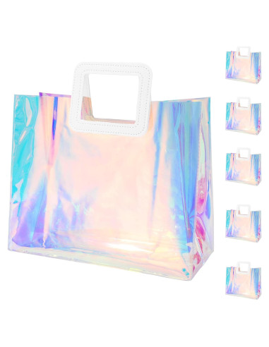 Bolsas de Regalo Holográficas Whaline 5 Piezas 32.5x29.5cm PVC