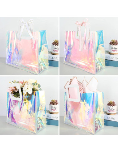 Bolsas de Regalo Holográficas Whaline 5 Piezas 32.5x29.5cm PVC