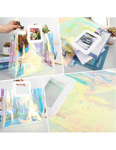 Bolsas de Regalo Holográficas Whaline 5 Piezas 32.5x29.5cm PVC