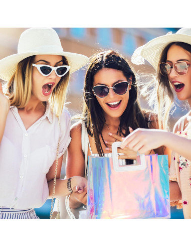 Bolsas de Regalo Holográficas Whaline 5 Piezas 32.5x29.5cm PVC