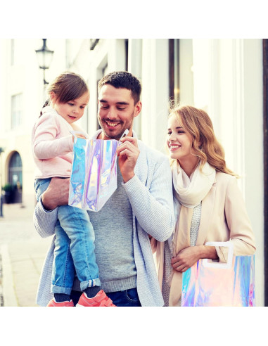 Bolsas de Regalo Holográficas Whaline 5 Piezas 32.5x29.5cm PVC