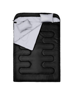 Saco de dormir doble Sportneer para 2 personas, 3 estaciones