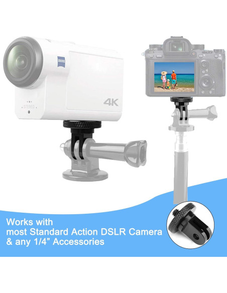 Adaptador de Montura de Trípode ChromLives 1/4" para Cámaras