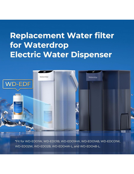 Filtro de Agua Waterdrop WD-EDF para Jarra Eléctrica - 1 Unidad