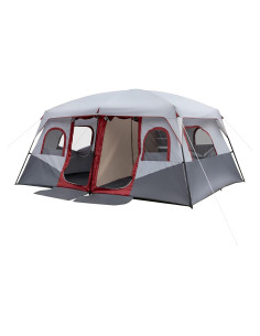 Carpa de Camping Outvita para 10 Personas, 2 Habitaciones, Impermeable