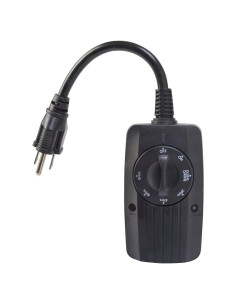 Temporizador Mecánico Exterior Woods 2001 con Sensor de Luz