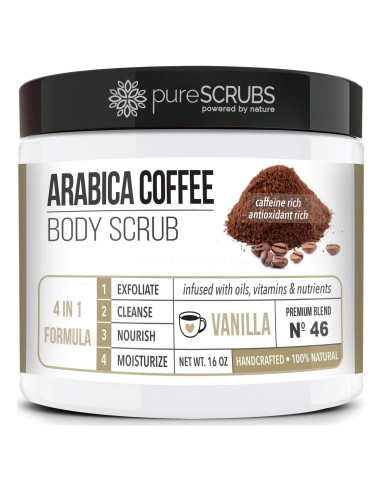 Exfoliante Corporal Orgánico pureSCRUBS 16oz Vainilla Café