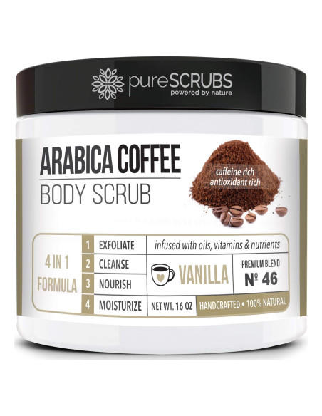 Exfoliante Corporal Orgánico pureSCRUBS 16oz Vainilla Café Exfoliante Corporal Orgánico pureSCRUBS 16oz Vainilla Café