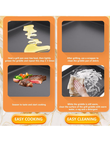 Plancha de Hierro Fundido PETKAO 18 x 14 cm Antiadherente