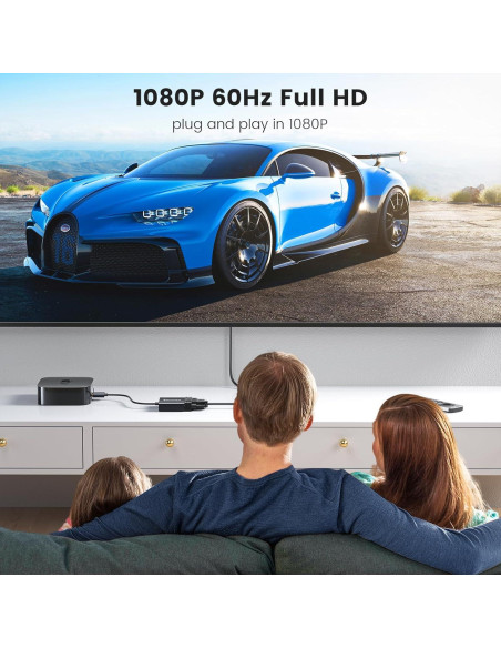 Adaptador HDMI a VGA FOINNEX - Paquete de 2, 1080p Full HD