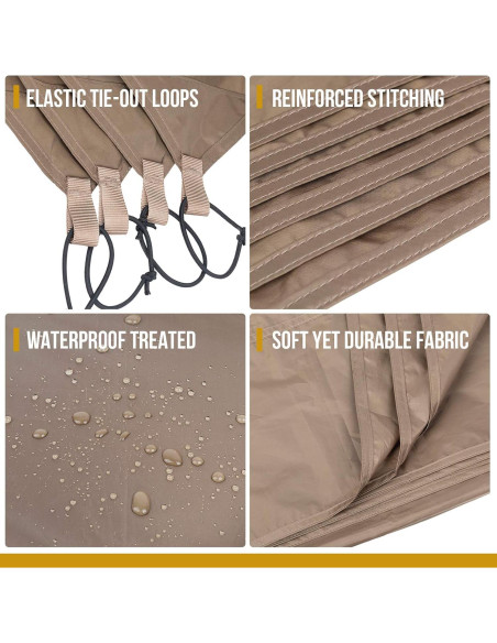 Huella de Carpa Impermeable OneTigris 206x165 cm Nylon