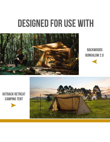 Huella de Carpa Impermeable OneTigris 206x165 cm Nylon