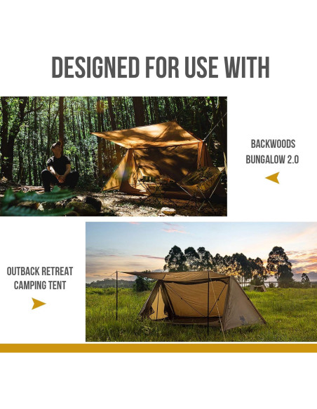 Huella de Carpa Impermeable OneTigris 206x165 cm Nylon