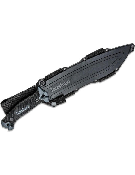 Machete Kershaw Camp 10, Cuchillo Fijo 25.4 cm, Negro