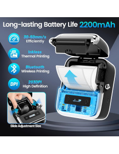 Impresora de Etiquetas Phomemo M250 Portátil 2025 - 100 Etiquetas 2