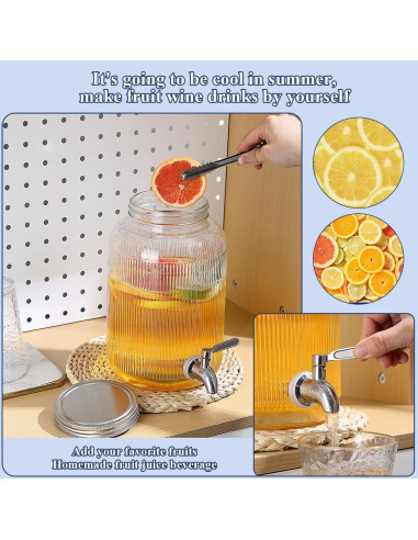 Dispensador de Bebidas Evanda 4L con Grifo Acero Inoxidable