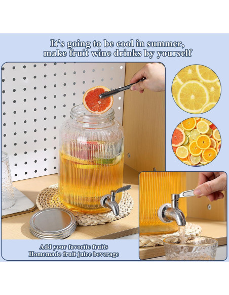 Dispensador de Bebidas Evanda 4L con Grifo Acero Inoxidable