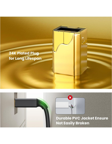 Cable USB 2.0 UGREEN A a B 1.52m Alta Velocidad para Impresoras