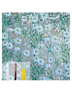 Película de Privacidad para Ventanas COUNTEWOL 44.5x200cm Daisy Rainbow