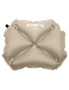 Almohada Inflable Klymit X Gris para Viaje y Camping