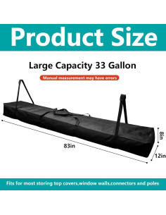 Bolsa de Almacenamiento para Postes de Carpa Adnee 210x30cm 2