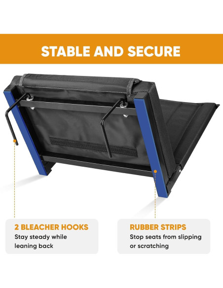 Asiento de Estadio APEXUP Plegable con Respaldo y Portavasos