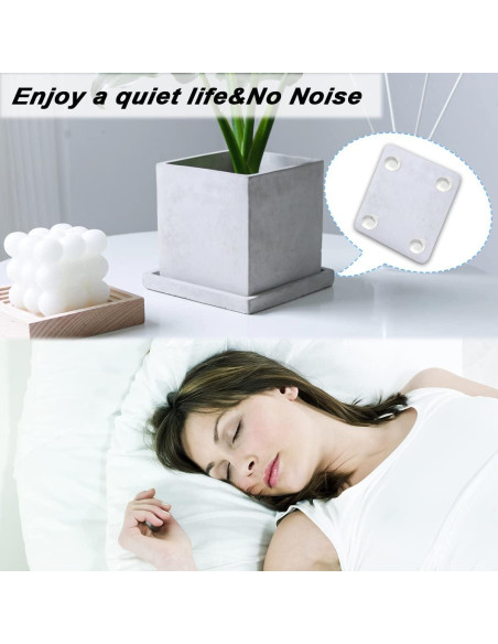 256 Almohadillas Adhesivas Transparentes Silicona 2 Tamaños