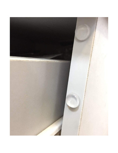 256 Almohadillas Adhesivas Transparentes Silicona 2 Tamaños