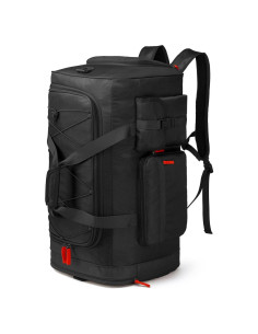 Bolsa de viaje grande Lyweem 70L negra con compartimento para zapatos