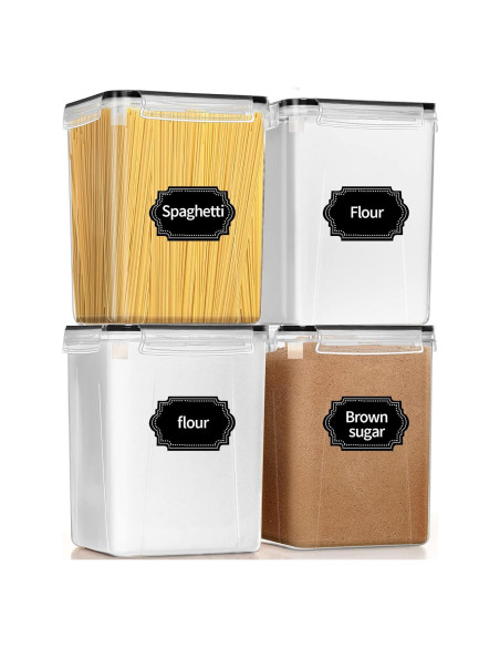 Contenedores de Almacenamiento Hermético PRAKI 5.2L 4pcs BPA Free