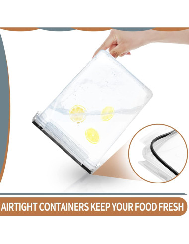 Contenedores de Almacenamiento Hermético PRAKI 5.2L 4pcs BPA Free