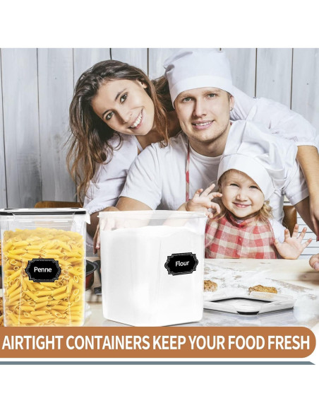 Contenedores de Almacenamiento Hermético PRAKI 5.2L 4pcs BPA Free