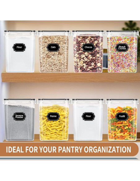 Contenedores de Almacenamiento Hermético PRAKI 5.2L 4pcs BPA Free