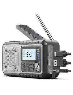 Radio Meteorológica de Emergencia SIYEGK 5000mAh con Linterna