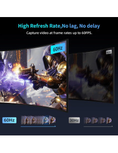 Tarjeta de Captura HDMI CENMATE 4K 30Hz USB 3.0 1080P 60FPS 2