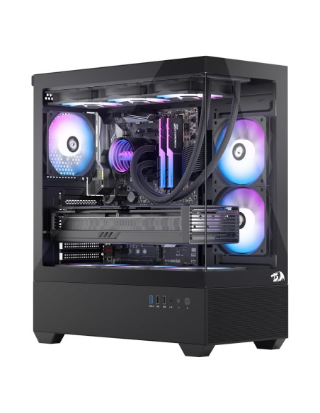 Caja de PC Redragon CA606 ATX con 3 Ventiladores 120mm
