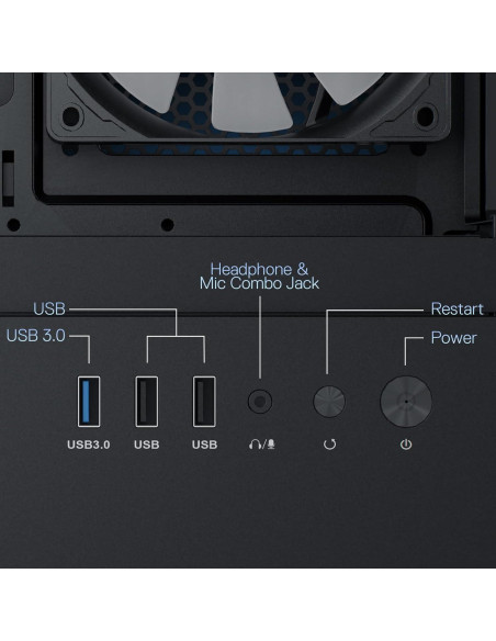 Caja de PC Redragon CA606 ATX con 3 Ventiladores 120mm
