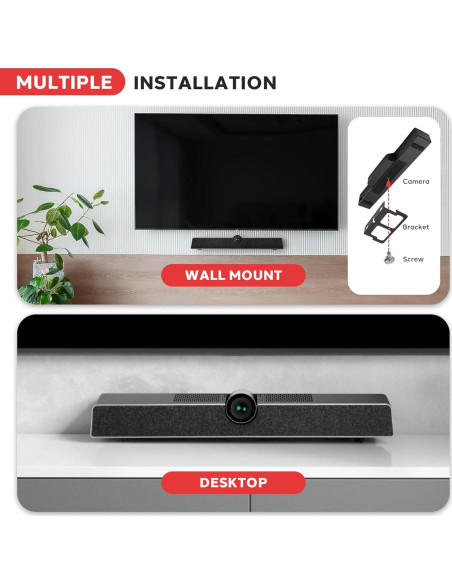 Cámara de Conferencia 4K Pyle con Zoom 5X y Micrófono 8m