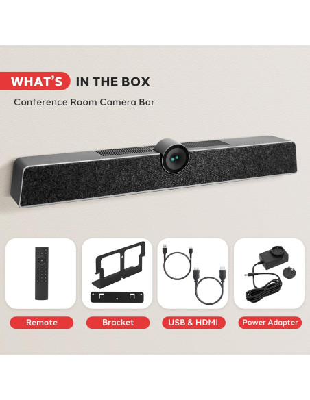 Cámara de Conferencia 4K Pyle con Zoom 5X y Micrófono 8m