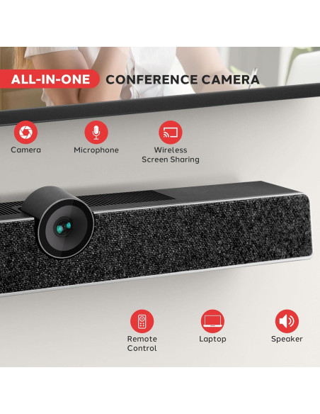 Cámara de Conferencia 4K Pyle con Zoom 5X y Micrófono 8m