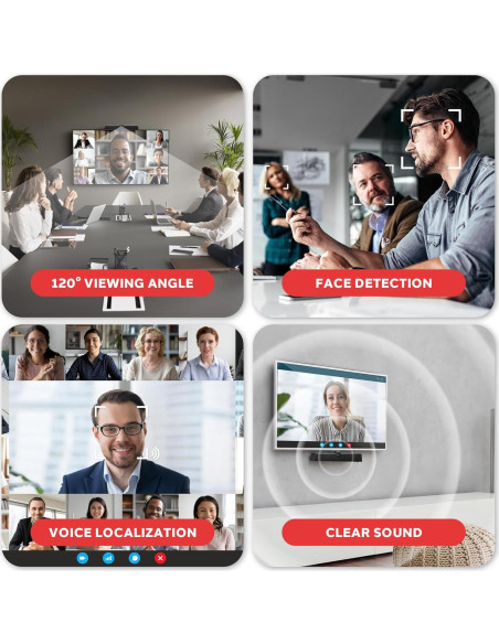 Cámara de Conferencia 4K Pyle con Zoom 5X y Micrófono 8m