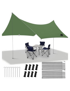 Toldo de Camping AYAMAYA Grande 3.05x4.57m Impermeable