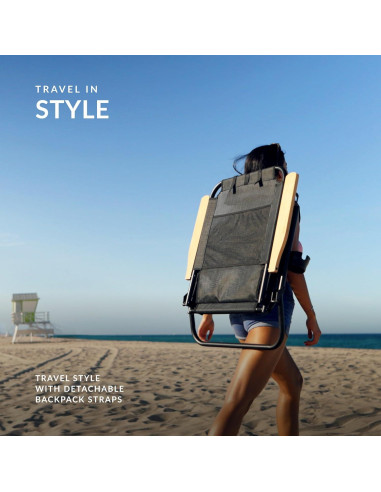 Silla de Playa Plegable Water Buffalo Bondi - 3 Posiciones, Portavasos