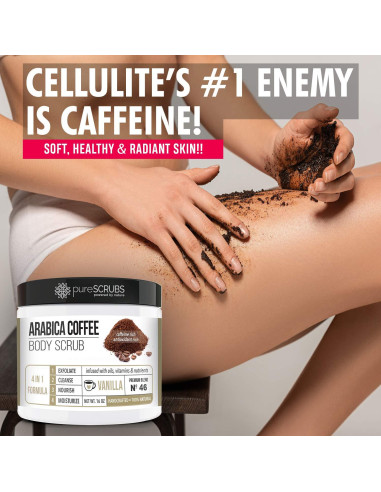 Exfoliante Corporal Orgánico pureSCRUBS 16oz Vainilla Café