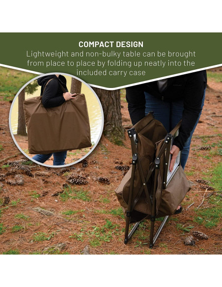 Mesa de Cocina Plegable Timber Ridge Aluminio 106.7x85.1cm