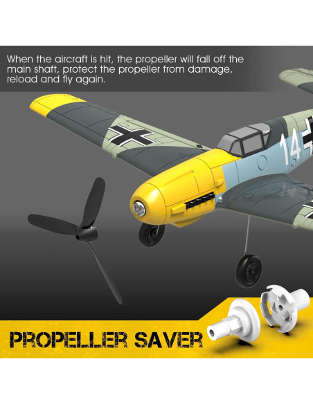 Avión de Control Remoto Roofworld BF109 2.4G 30.8x40cm