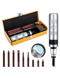 Juego de Destornillador de Impacto Manual AKM 12 PCS Acero S2